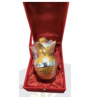 Velvet Box Kalash for Religious Gifting and Premium Presentation, Elegant Spiritual Gift Item for Festive Hampers and Auspicious Home Use